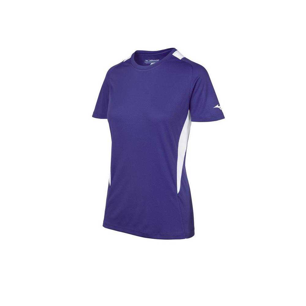 Mizuno Women's Softball Crew Neck Jersey Purple/White (350964-RVJ)